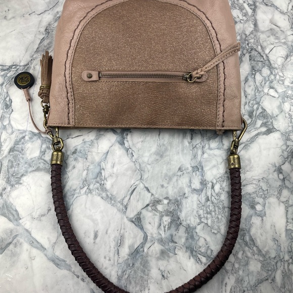 THE SAK Purse Handbag Tassel Detachable braided leather strap with Gold … - Picture 5 of 9